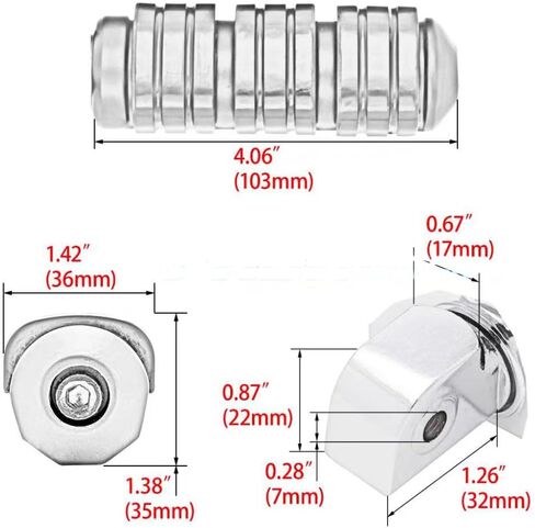Front Foot Pegs Fit For Valkyrie Honda GL1500 Shadow VT1100 in Saudi Arabia