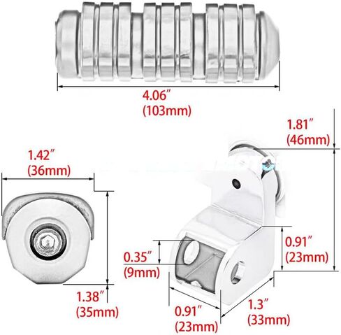 Front Foot Pegs Fit For Valkyrie Honda GL1500 Shadow VT1100 in Saudi Arabia