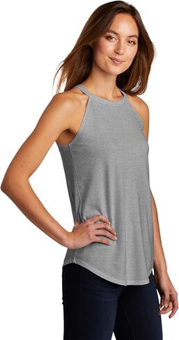 Fluffy Unicorn Ladies Perfect Tri Blend Summer Workout or Yoga Rocker Tank Top in Saudi Arabia