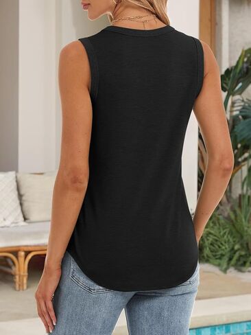 ATHMILE Womens Tank Tops Summer Spring Sleeveless Casual Cute Basic Trendy Loose Flowy Beach Shirt Vacation Outfits 2025 in Saudi Arabia