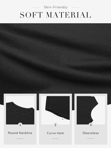ATHMILE Womens Tank Tops Summer Spring Sleeveless Casual Cute Basic Trendy Loose Flowy Beach Shirt Vacation Outfits 2025 in Saudi Arabia