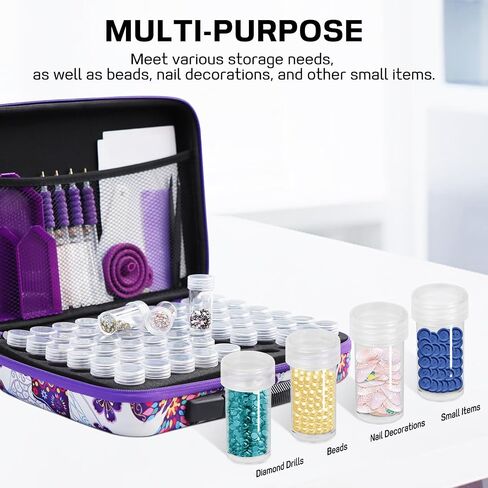 ZORETCO Diamond Painting Storage Case, 60 Slots Diamond Art Kits for Adults in Kuwait
