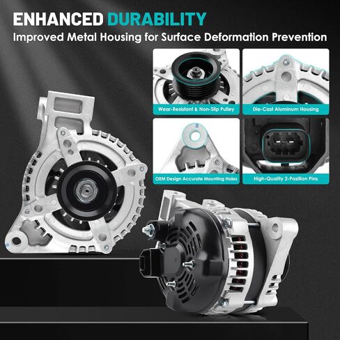 11250 Car Alternators 155A Fit for Chevrolet Equinox, Malibu, for GMC Terrain, for Suzuki XL-7, for Pontiac Torrent, for Saturn Aura Vue Automotive Replacement Alternators 104210-2890, 20841889 in Saudi Arabia
