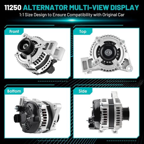 11250 Car Alternators 155A Fit for Chevrolet Equinox, Malibu, for GMC Terrain, for Suzuki XL-7, for Pontiac Torrent, for Saturn Aura Vue Automotive Replacement Alternators 104210-2890, 20841889 in Saudi Arabia