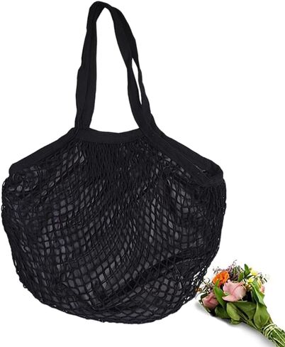 Beach Mesh Tote Bag,Casual Shoulder Handbag Bag Hobo Bag for Women,Large Foldable Reusable Net String Grocery Bag in Saudi Arabia