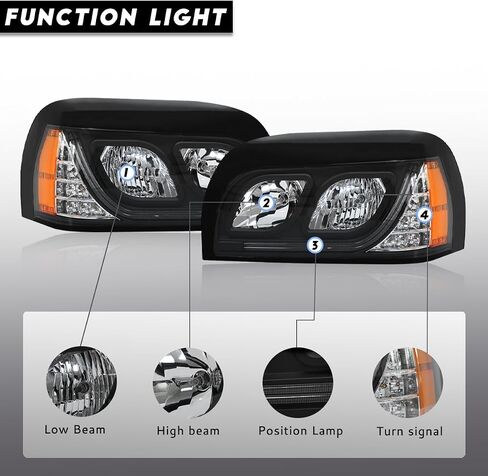 Headlights Compatible with Freightliner Century 2004-2015 Pair Set Front Headlamp DOT and SAE Approved (Chrome) in Saudi Arabia