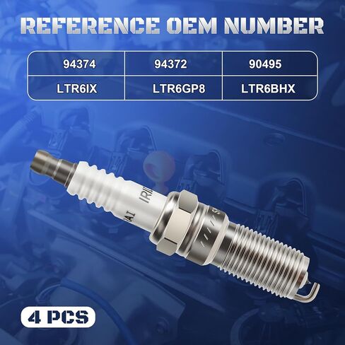 PLACKS IRIDIUM Spark Plugs 6 Pack 94374 LTR6IX FIT لعام 2011-2020 FORD F150 3.5 V6 EXPESITION EXPLORER FLEX TAURUS TAURUS-150 250 & LINCOLN MKS MKT NAVIGATOR 2011 2012 2014 2015 2015 2017 2017 2018 2019 2020 2020 in Kuwait
