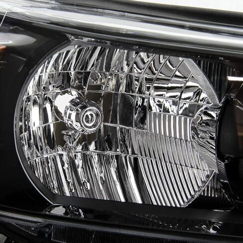 AKKON - FITS 2010 2011 2012 2013 Toyota 4Runner SR5/Trail Model [Halogen Type] W/Trail Package المصابيح الأمامية السوداء اليسرى+الزوج الأيمن in Kuwait