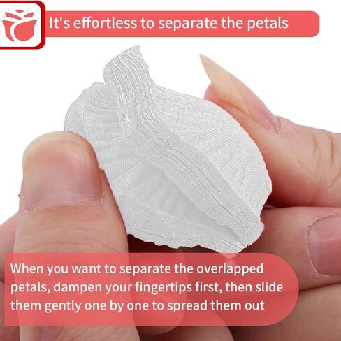 1000 Pcs Artificial Fake Rose Petals,Flower Petals for Romantic Night, Engagement, Party, Wedding, Event Flower Decorations, in Bulk(White) in Saudi Arabia