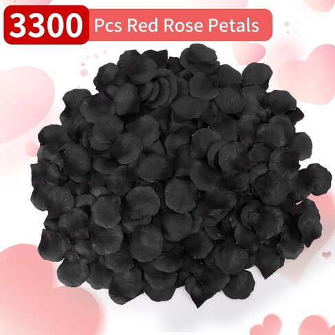 1000 Pcs Artificial Fake Rose Petals,Flower Petals for Romantic Night, Engagement, Party, Wedding, Event Flower Decorations, in Bulk(White) in Saudi Arabia