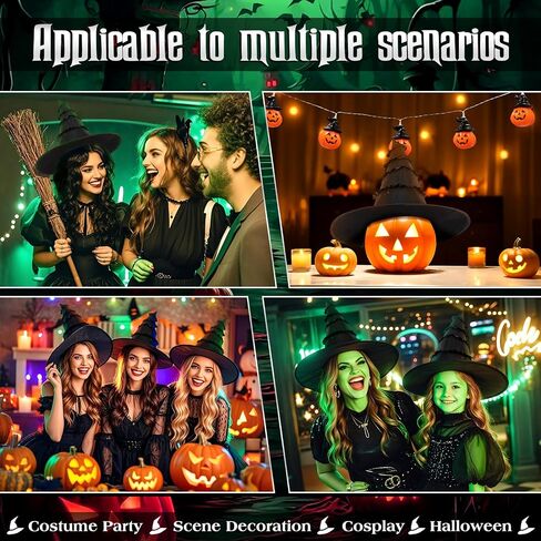 أسود الساحرة قبعة الكبار فيلم Merch Wizard Assume for Women Associory for Party Outfits Halloween in Saudi Arabia