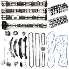 Engine Camshafts Kit w/Timing Chain Kit for Jeep Grand Cherokee Wrangler Dodge Caravan Journey Challenger Durango Avenger Chrysler 200 300 RAM 1500 ProMaster 2011-2016 3.6L V6