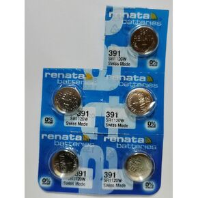 بطاريات ريناتا 391 بطارية أوكسيد سيلفر (5 عبوات)