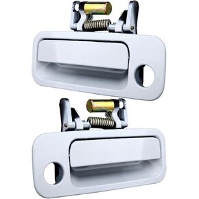 OCPTY Door Handles Exterior Front Driver Passenger Side Replacement fit 1997-2001 for Camry Outside Door Handles White(2pcs)