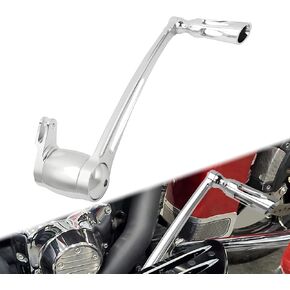 مجموعة عتلات دواسة ذراع الفرامل للدراجة النارية باستخدام الحاسب الآلي مناسبة لنماذج Harley Touring وTrike 2008-2013 كروم
