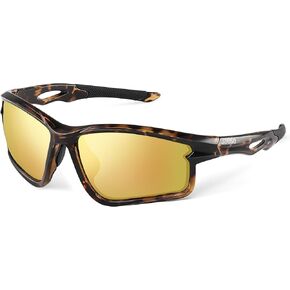 Suoso Poldized Sports Sunglasses Men: Graning Grans Group Wrape حول نظارات لصيد الأسماك UV400 Protection TR90