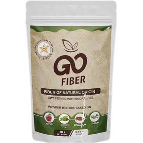 Go Fiber 100% Organic Fiber, Natural Fiber Supplement, Vanilla, 10.6 oz