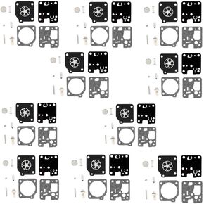 Carburetor Rebuild Kit for Zama RB-107 RB-K70 RB-K71 RB-K72 Echo ES230 ES231 GT200 GT201 HC160 HC180 HC200 PB230 PB231 SRM200 SRM201 SRM230 SRM231 String Trimmer Carb Rebuild Set