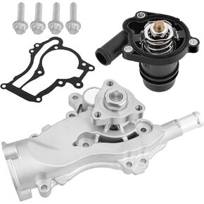 مجموعة ترموستات مضخة المياه متوافقة مع 2013-2020 Buick Encore 2011-2016 Chevy Cruze 2012-2020 Chevy Sonic 2013-2020 Chevy Trax L4 1.4L Turbocharged Engine استبدال# AW6662 25192709 55565336 902808