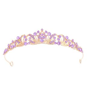 2 Pieces Gold Tiara Crown for Women Wedding Tiaras for Bride Princess Crowns and Tiaras for Girl Rhinestone Crowns for Birthday Halloween Cosplay Christmas Party Prom Gifts