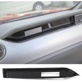 RT-TCZ Carbon Fiber Co-Pilot Front Passenger Panel Decoration Trim Center Console Cover Accessories for Ford Mustang 2015 2016 2017 2018 2019 2020 2021