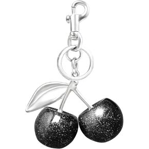 Cherry Bag Charm Purse Charms Keychain, Elegant Purse Bag Charm Cherry Keychain Cute Bag Charms for Handbags Gift and More