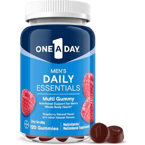 واحد في اليوم الواحد اليومي للرجال Multivitamin Gummies ، Multivitamin للرجال ، صحة العظام ، الزنك ، نكهة التوت الطبيعية ، 120 غومين