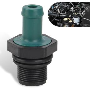 GRADXF3001MC-1PC Black PCV Valve, Compatible with Nissan Infiniti, 11810EA200 118106N202 118106N201 1181-1KC0A, Check Valve, 1/2 in Threaded Inlet, 1/4 in NPT Outlet, 2 Ports