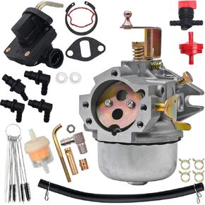 K321 K341 Carburetor Fit for Kohler 14HP 16HP Fit for John Deere Tractor 300 312 314 316 Club Cadet 1600 1650 Carb with Fuel Pump