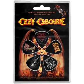 مجموعة اختيار جيتار OZZY OSBOURNE # 1 رجل عادي 5 قطع Plek Plek Plectrum