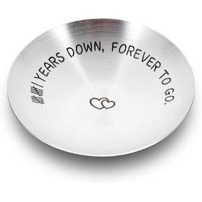 11 Year Anniversay Steel Gifts for Him Happy Wedding Anniversary Steel Gifts for 11th Anniversary Valentines Day Gifts for Him Her Gifts for Boyfriend Girlfriend Husband Gifts from Wife Jewelry Tray