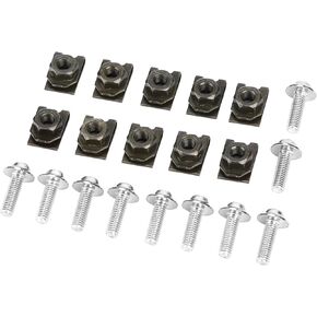 5x16mm دراجة نارية نادلة مجموعة الترباس مجموعة 10pcs M5 البراغي 10pcs M5 مقاطع السرعة مستردة سرعان