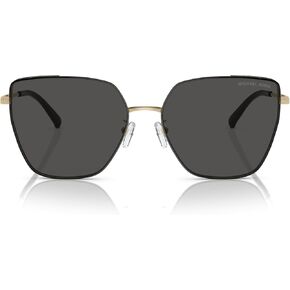 Michael Kors Women's MK1143D Fuji Cat Eye Sunglasses, Light Gold/Dark Grey Solid, 61 mm
