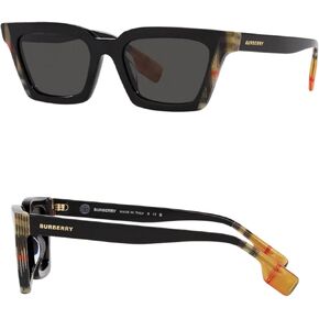 BURBERRY BE4344 Square Shape Sunglasses With Eyewear Kit Bundle - Sun Glasses with High Bridge Fit - Women's Designer Sunglasses