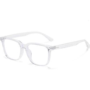 Fashion Blue Light Glasses for Men Ultralight Retro Square Frame Computer Glasses Reduce Eye Strain