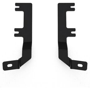 Ditch Hing Hinge LED Bracket - متوافق مع 2015-2019 Chevy Silverado 2500 3500 - إلى Mount (2) 3 بوصة أضواء القرنة LED - لمعان الفولاذ الطري الأسود - التثبيت السهل التثبيت - Pn #Z361221