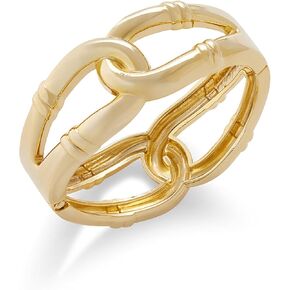 Rocksbox Jayden Braided Hinge Cuff Bracelet - Adjustable Gold Bracelet - 14k Gold Plating - Premium Quality Jewelry