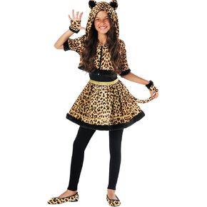 Morph Leopard Cat Costume for Girls - Kids Black Cat Halloween Costume