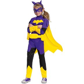 Disguise Batgirl Costume, Official Batwheels Deluxe Costume Outfit and Batgirl Mask