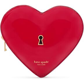 Kate Spade New York Key to My Heart Patent Leather 3D Micro Crossbody ، Cherry Rouge