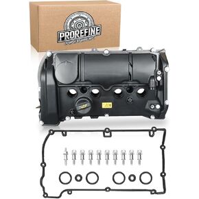 Engine Valve Cover with Gasket Compatible with Mini Cooper S R56 R55 R57 R58 R59 R60 R61 1.6L Turbo 2011-2016 Replace 11127646552