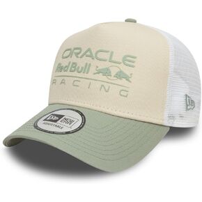 New Era A-Frame Snapback Trucker Cap - Red Bull Racing Beige, Beige, One Size