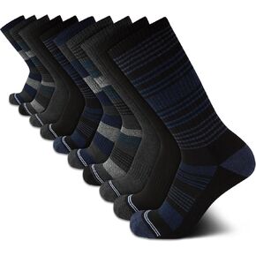 Nautica Mens Crew Socks - 10 Pack Breathable Moisture Wicking Cushioned Athletic Work and Dress Socks for Men (Sizes: 6-12.5)