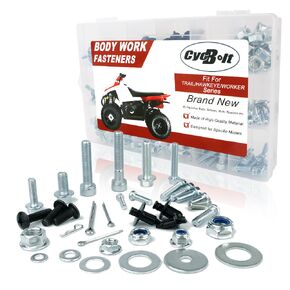 330PCS ATV Body Work Bolt Kit Fit for Hawkeye 300 325 400 / Trail BOSS 250 325 330 350L Trail BOSS 4X4/TRAIL Blazer 250 330 400/WORKER 335 Worker 500 Body Engine Fender Fasteners Bolts Set