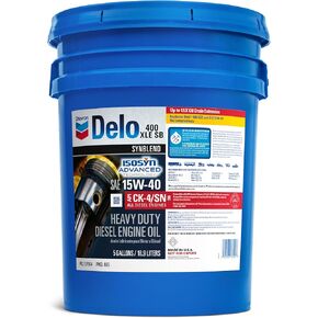 Delo 222290465 400 XLE Synthetic Blend 15W-40 Motor Oil - 5 Gallon Pail