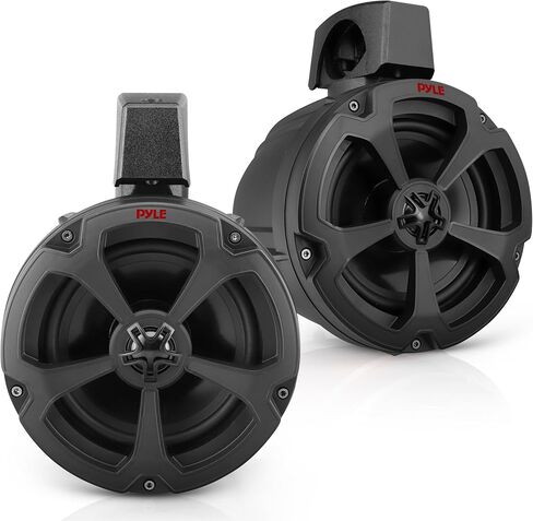 Pyle 6.5'' Water-Resistant Marine Off-Road Speakers - 1200 Watt Amplifier + Wireless BT Audio Controller- Marine, ATV, UTV, 4x4, Jeep, Wired RCA, for Boat Stereo Speaker & Other Watercraft in Saudi Arabia