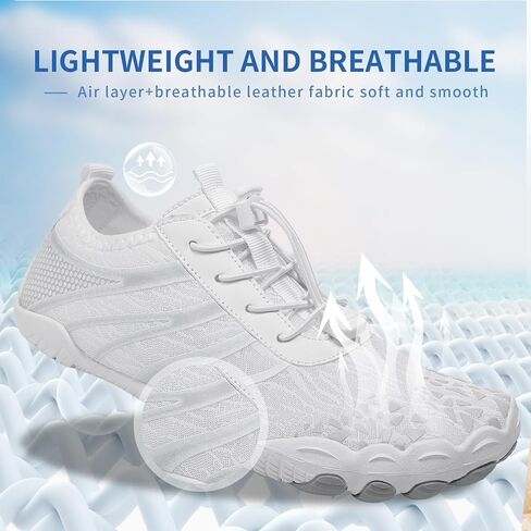 Voyabarefoot Shoes for Women Men 2026 Upgrade Wide Toe Box Barefoot Hiking Sandals,Non-Slip Adjustable Water Shoes for Beach Walking Travel, Comfortable Slip On Walking Shoes in Kuwait