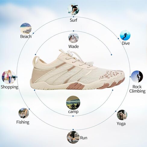 أحذية Voyabarefoot للنساء والرجال 2026 ترقية صنادل واسعة عند الأصابع للمشي لمسافات طويلة، أحذية مائية قابلة للتعديل غير قابلة للانزلاق للسفر على الشاطئ، أحذية مريحة سهلة الارتداء in Saudi Arabia
