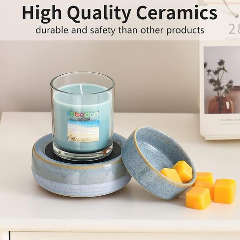 Candle Wax Melt Warmer with Timer Ceramic Electric Wax Melt 4-in-1 Oil Burner Adjusting Temperature Fits Yankee Large Jar Scented Candle for Home Decor Birthday Gifts for Women Mom Grandma Girls in Saudi Arabia
