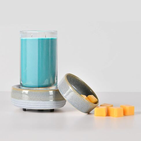 Candle Wax Melt Warmer with Timer Ceramic Electric Wax Melt 4-in-1 Oil Burner Adjusting Temperature Fits Yankee Large Jar Scented Candle for Home Decor Birthday Gifts for Women Mom Grandma Girls in Saudi Arabia